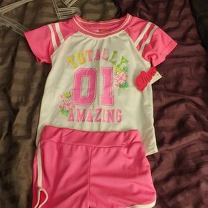 Girls 2pc short set 6x